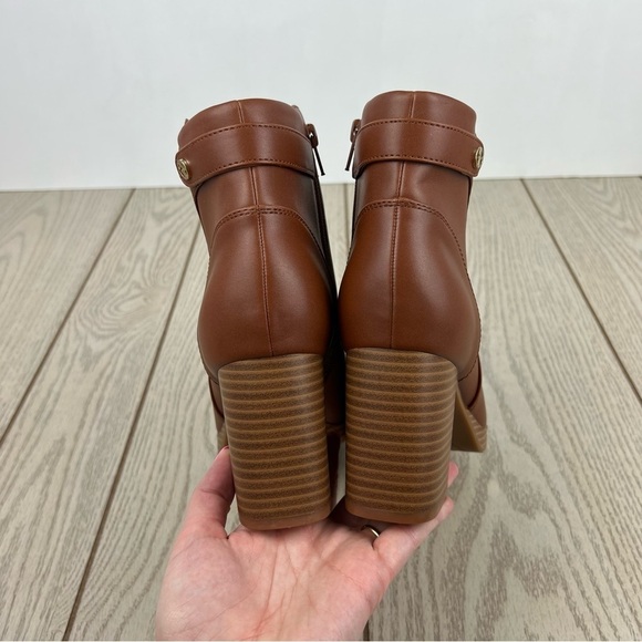 Giani Bernini Women's Trumann Memory Foam Block Heel Dress Booties 9.5M Cinnamon - Picture 8 of 10